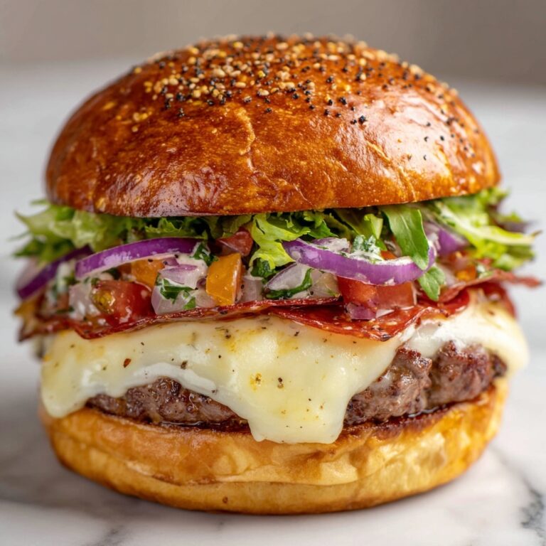 Pepperoni Burger Provolone Brioche: A Flavorful Delight Recipe