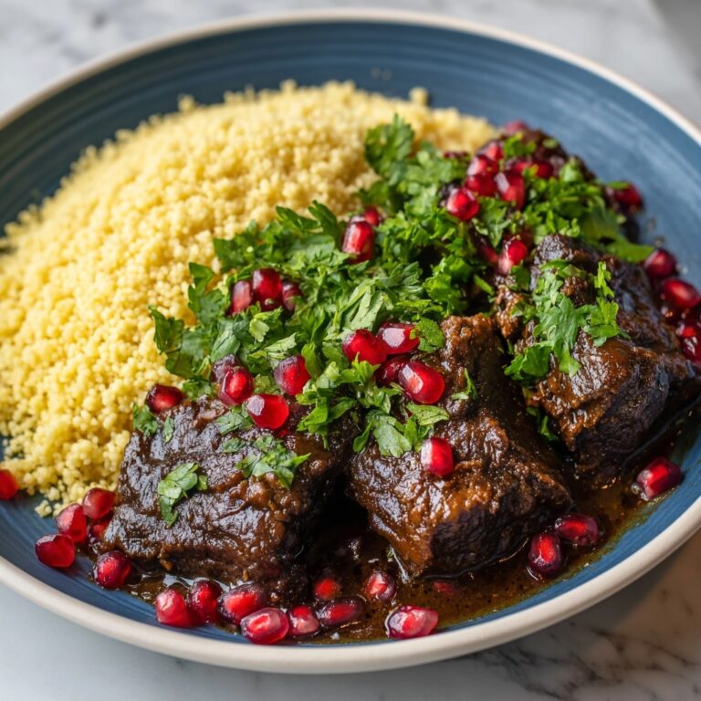 Anatolian Spiced Lamb Stew with Pomegranate Glaze Recipe