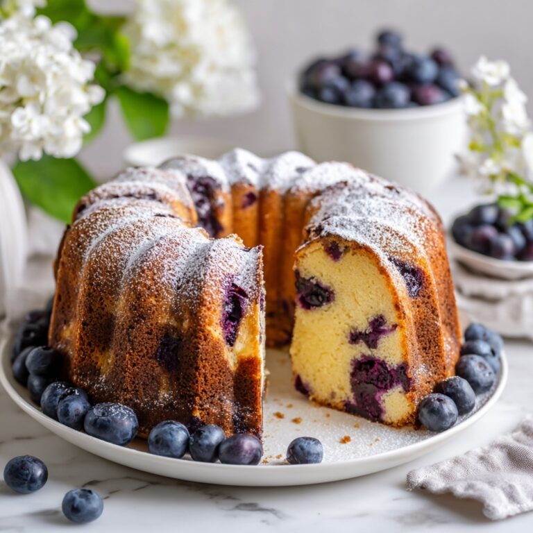 Blueberry Sour Cream Bundt Cake Recipe