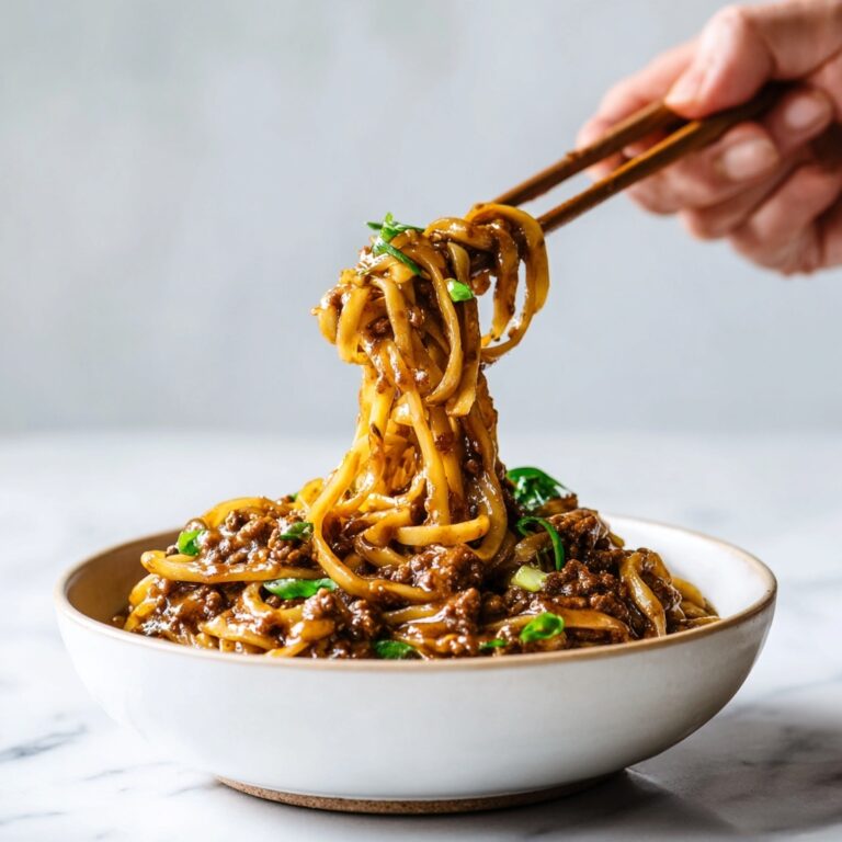 Mongolian Ground Beef Noodles Recipe