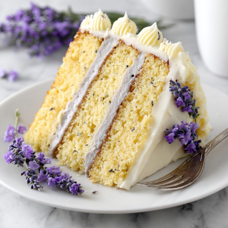 Lemon Lavender Layer Cake with Buttercream Frosting Recipe