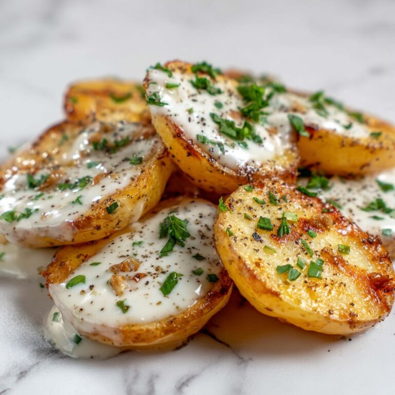 Creamy Garlic Parmesan Potatoes Recipe