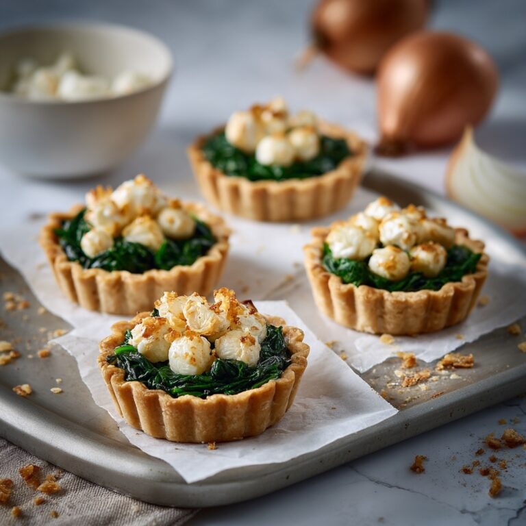 Feta and Spinach Puff Pastry Tartlets Recipe