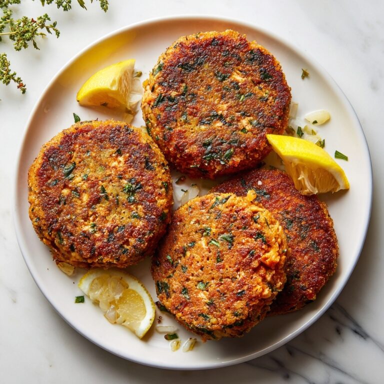 Lemon-Infused Salmon Cakes with Almond Flour and Fresh Herbs Recipe