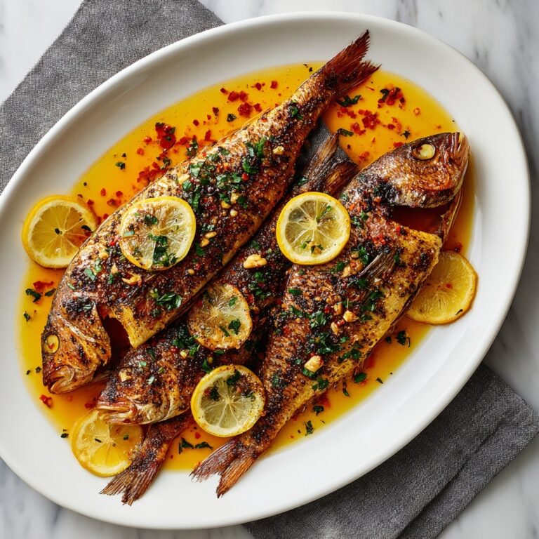Baked Red Snapper with Garlic, Herbs, and Roasted Vegetables Recipe