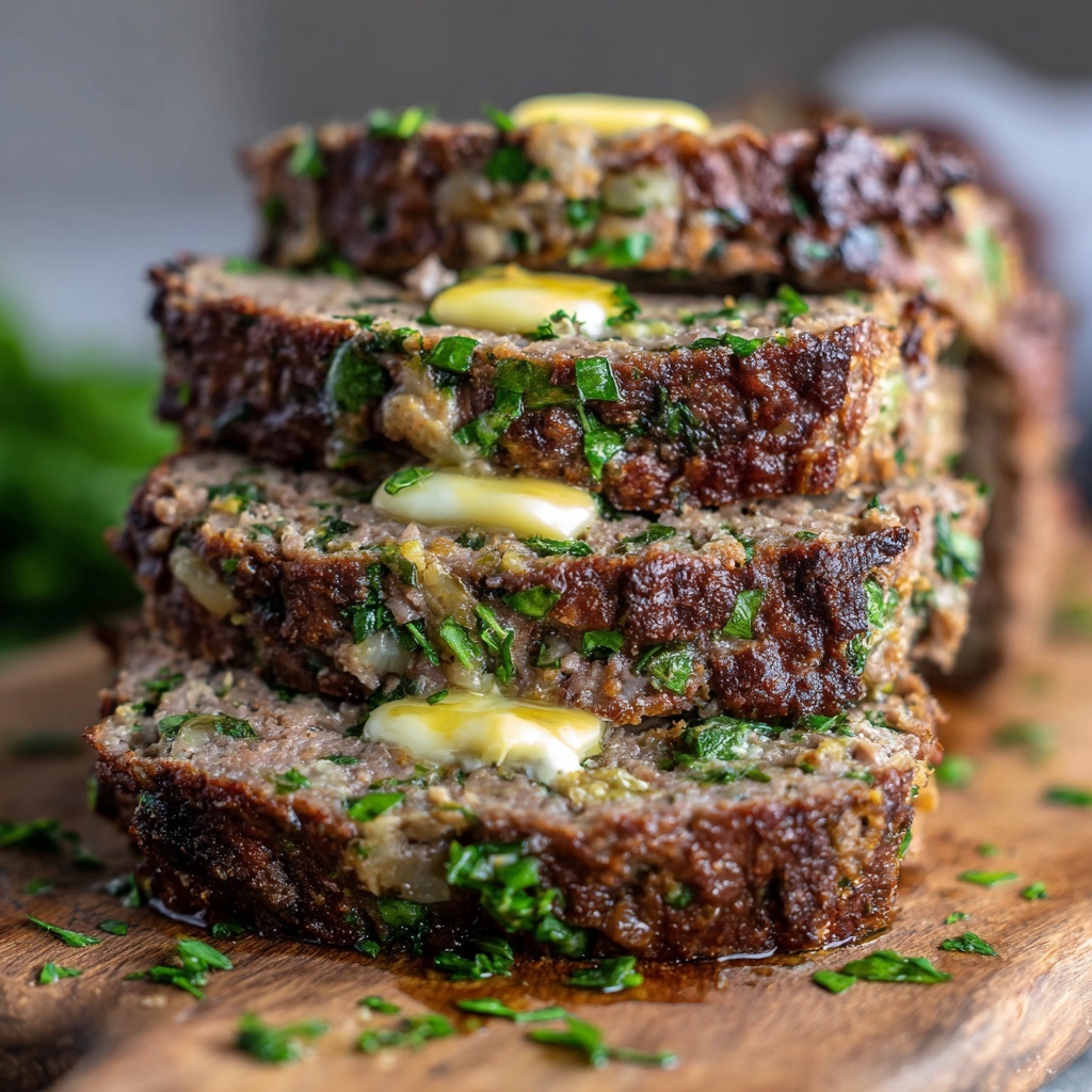 Garlic Parmesan Chicken Meatloaf Recipe - Recipe Image