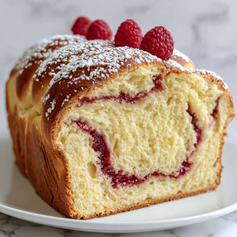 Raspberry Swirl Brioche Loaf: A Deliciously Soft and Fluffy Recipe