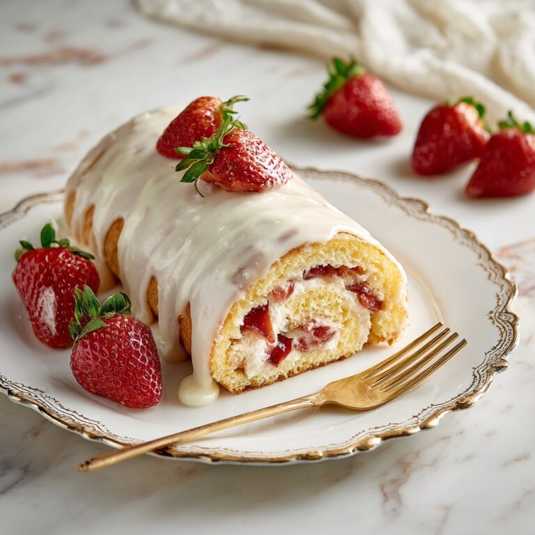 Strawberry Rolls with Cream Cheese Icing Recipe
