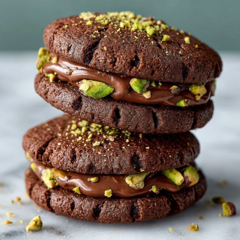 Decadent Chocolate-Pistachio Sandwich Cookies Recipe