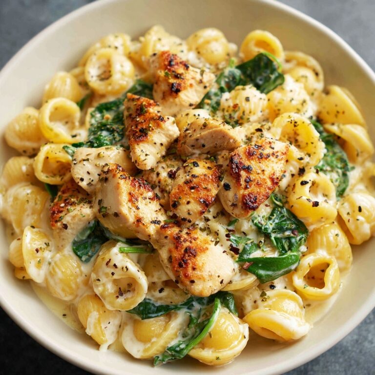 Creamy Chicken Spinach Pasta Recipe