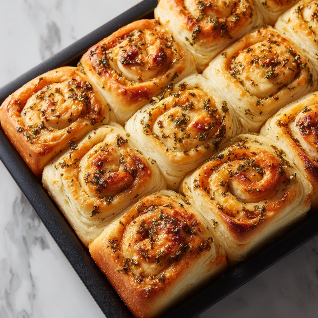 Cheesy Garlic Butter Rollups Recipe - Recipe Image