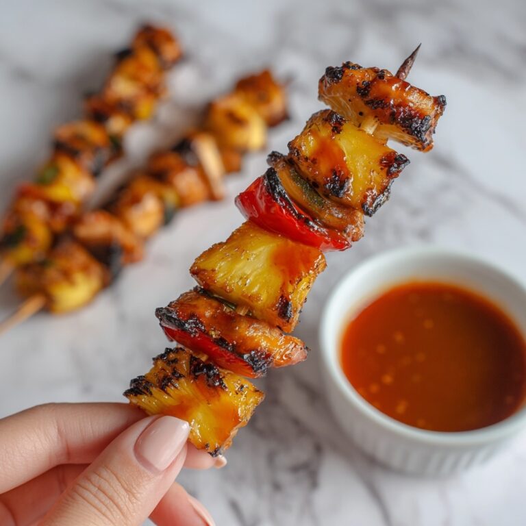BBQ Pineapple Chicken Kabobs Recipe