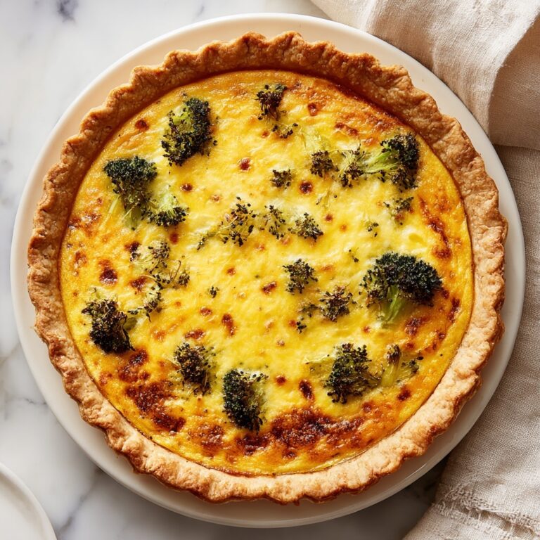 Broccoli Cheddar Quiche Recipe