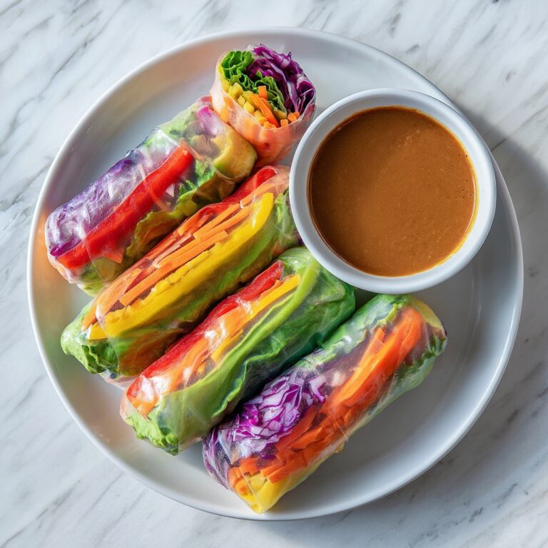 Vegan Summer Rolls with Fresh Vegetables and Peanut Dipping Sauce Recipe