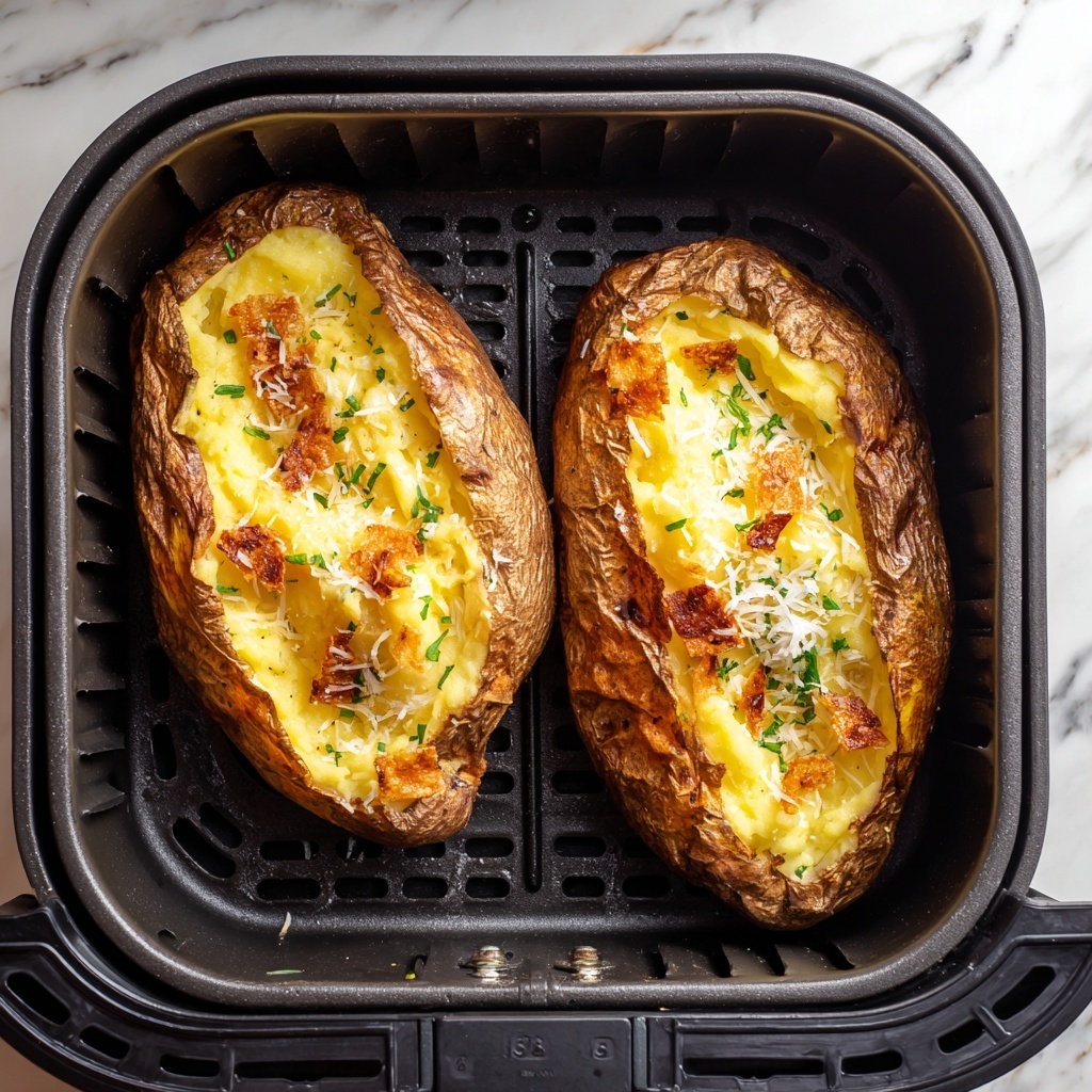 Crispy Air Fryer Baked Potato Recipe - Recipe Image