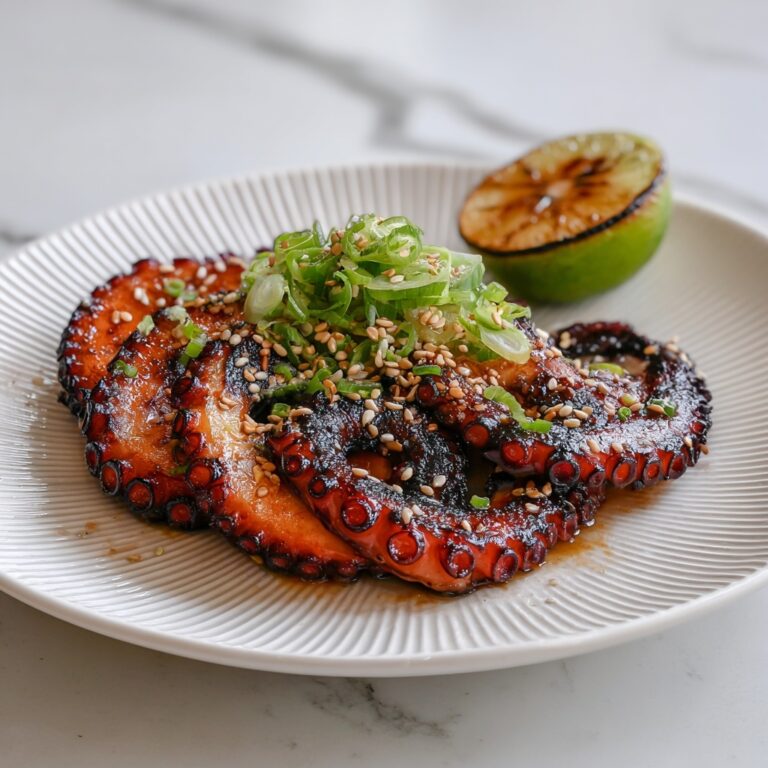 Japanese Grilled Squid with Soy Miso Marinade Recipe
