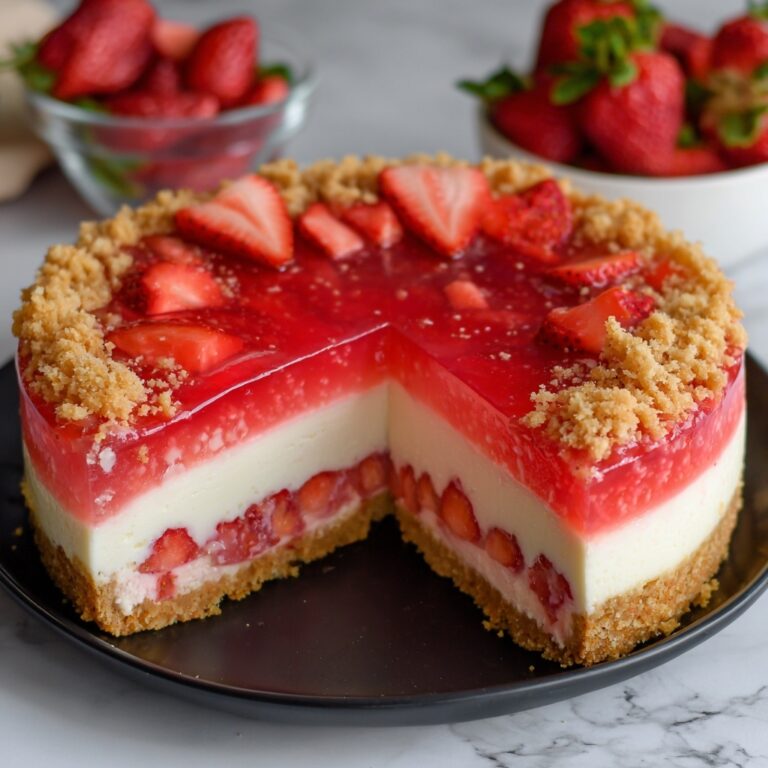 Strawberry Crunch Cheesecake Recipe