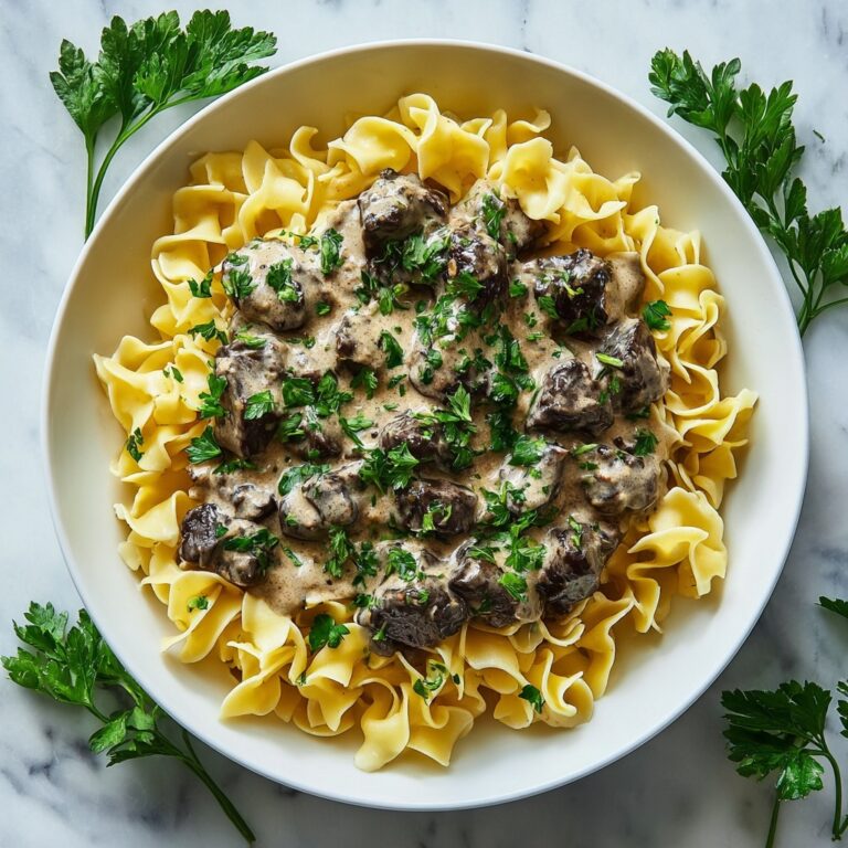 Creamy Slow Cooker Beef Stroganoff Recipe