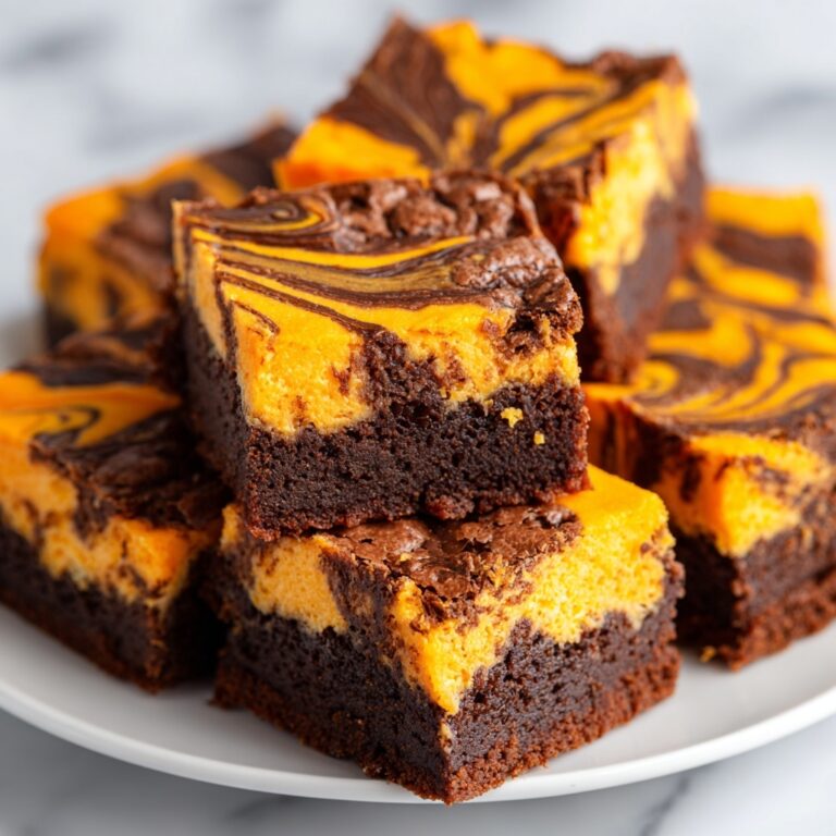 Halloween Swirl Cream Cheese Brownies Recipe