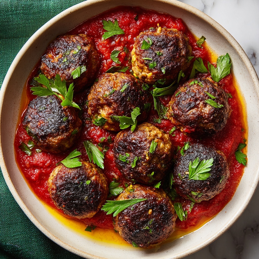 Irresistible Ground Beef Meatballs with Fresh Herb Flavor Recipe - Recipe Image