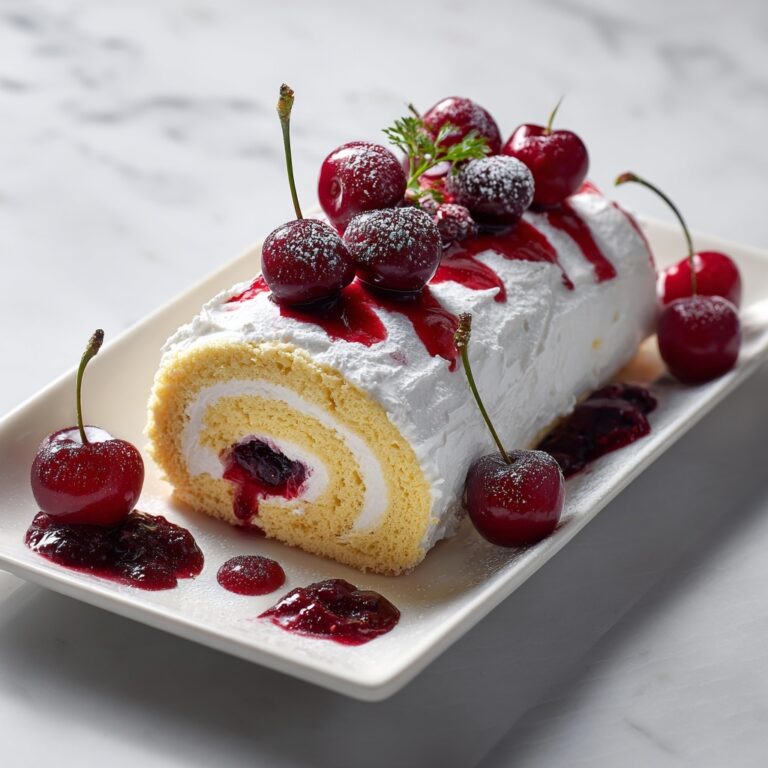 Cherry Cheesecake Cake Roll Recipe
