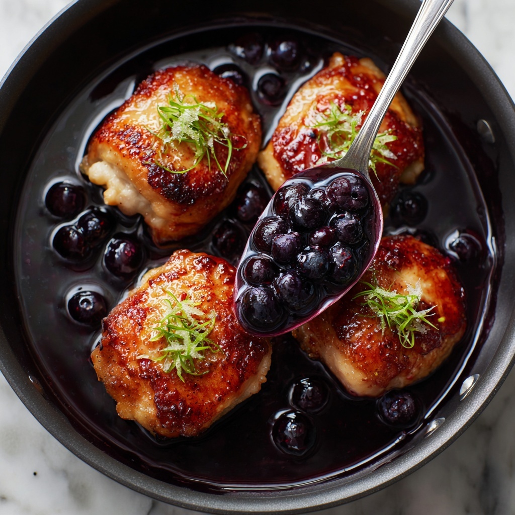 Blueberry Thyme Chicken: A Sweet Savory Delight Recipe - Recipe Image