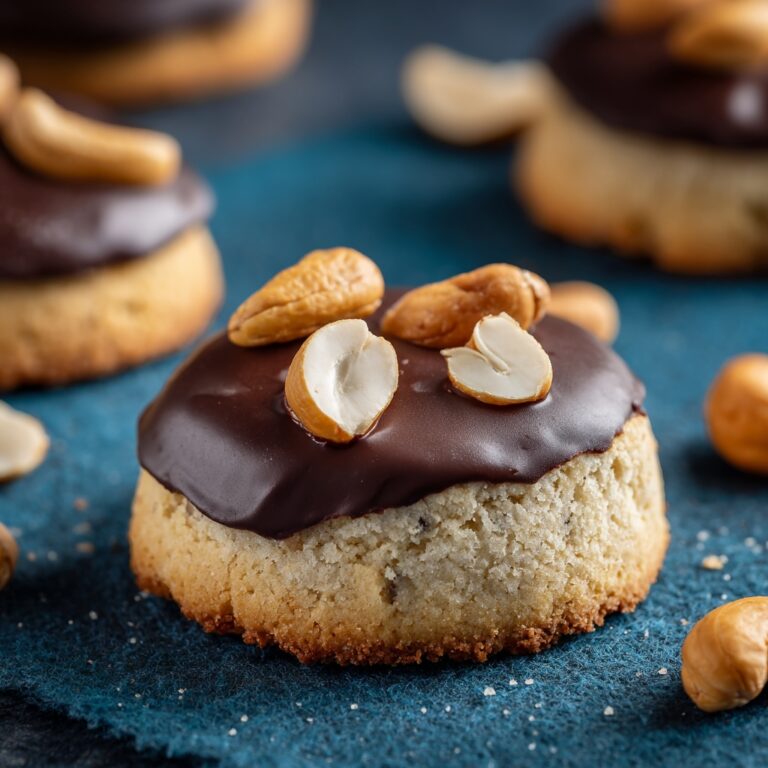 Hausfreunde Cookies with Caramelized Cashews and Chocolate Topping Recipe