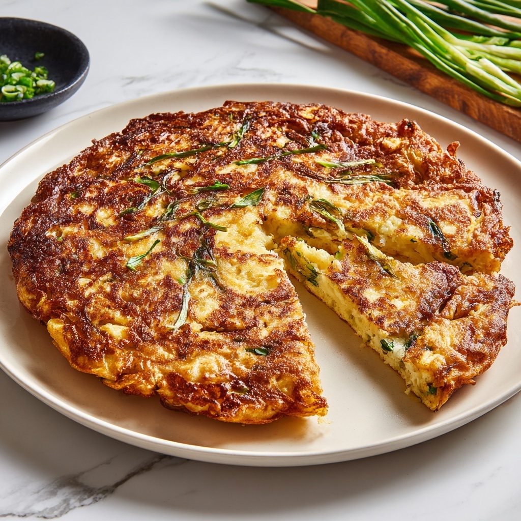 Crispy Korean Scallion Pancake Recipe - Recipe Image