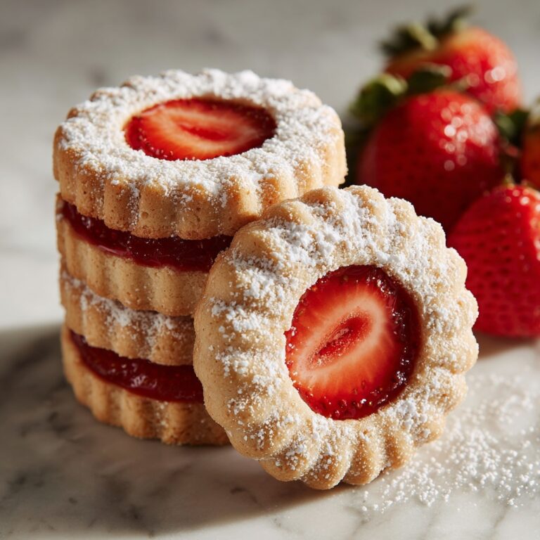 Soft Strawberry Jam Sandwich Cookies with Buttercream Filling Recipe