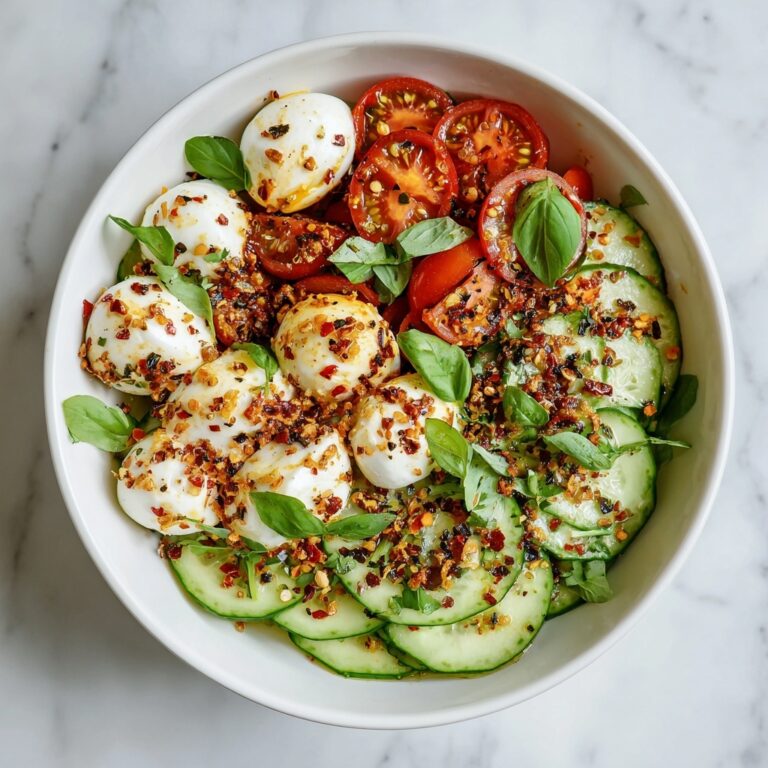 Fresh Cucumber Caprese Salad Recipe
