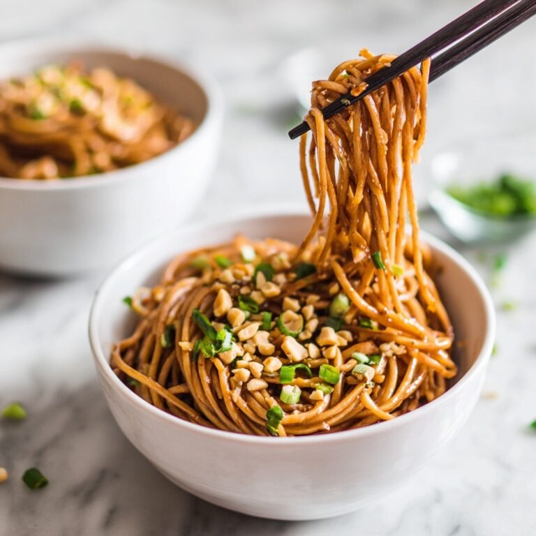 Creamy Vegan Peanut Noodles in 10 Minutes Recipe