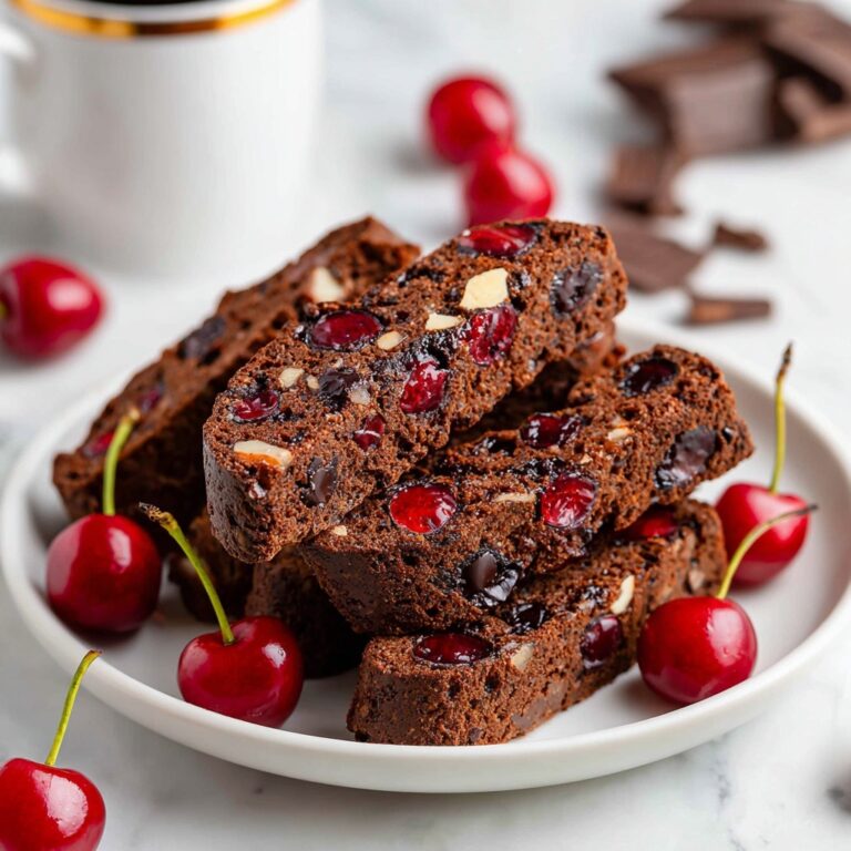 Decadent Chocolate Cherry Biscotti Recipe