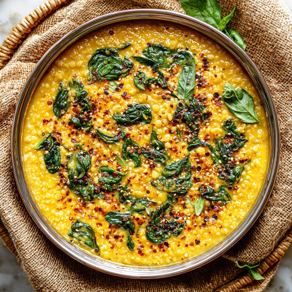 Indian Lentil Curry with Spinach Recipe - Recipe Image