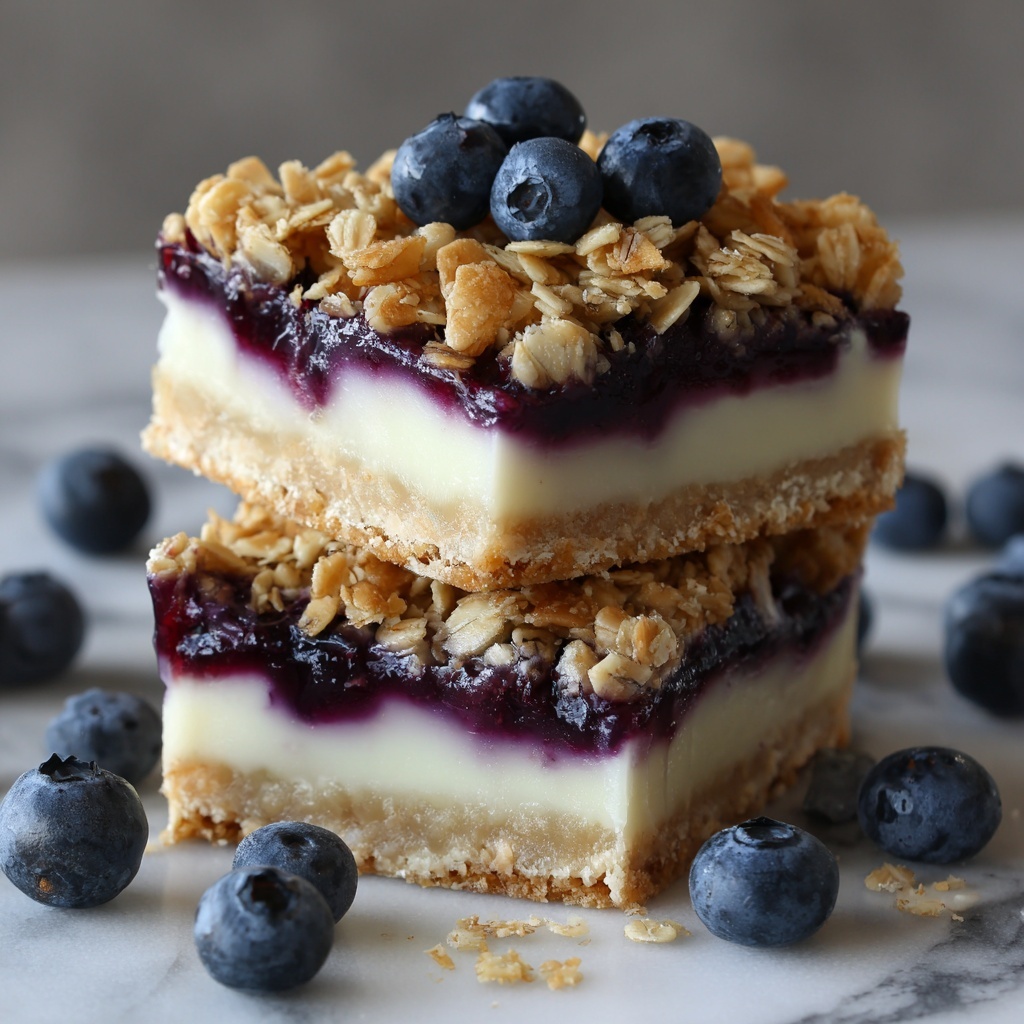 Blueberry Muffin Fudge with Oatmeal Topping Recipe - Recipe Image