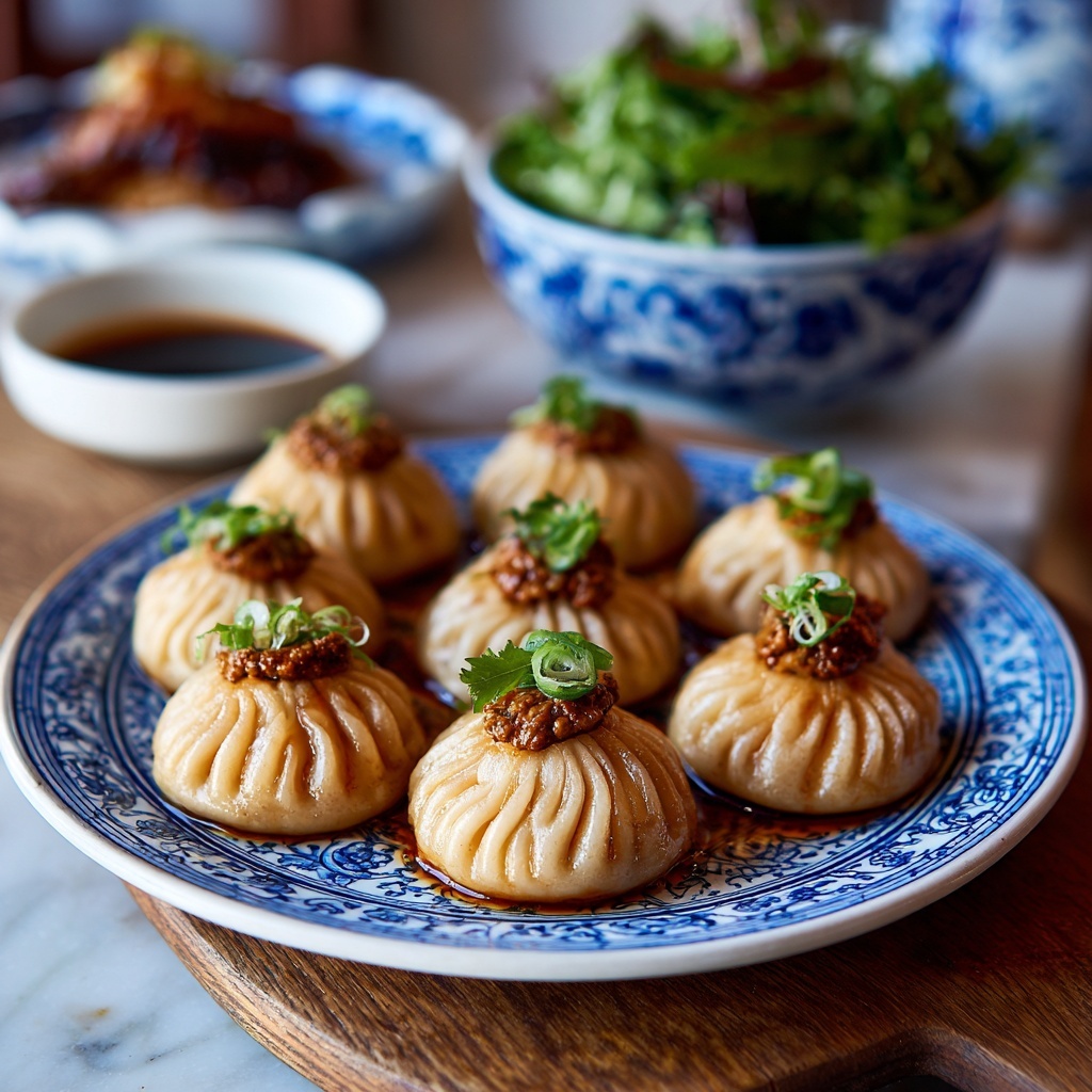 Kimchi Mandu: Homemade Korean Dumplings with Tofu, Pork, and Noodles Recipe - Recipe Image