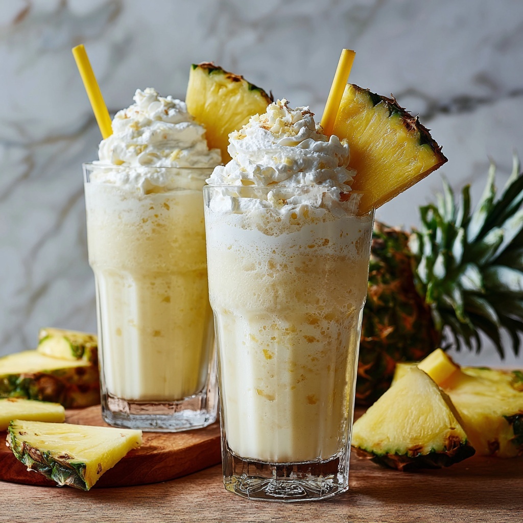 Pina Colada Milkshakes Recipe - Recipe Image