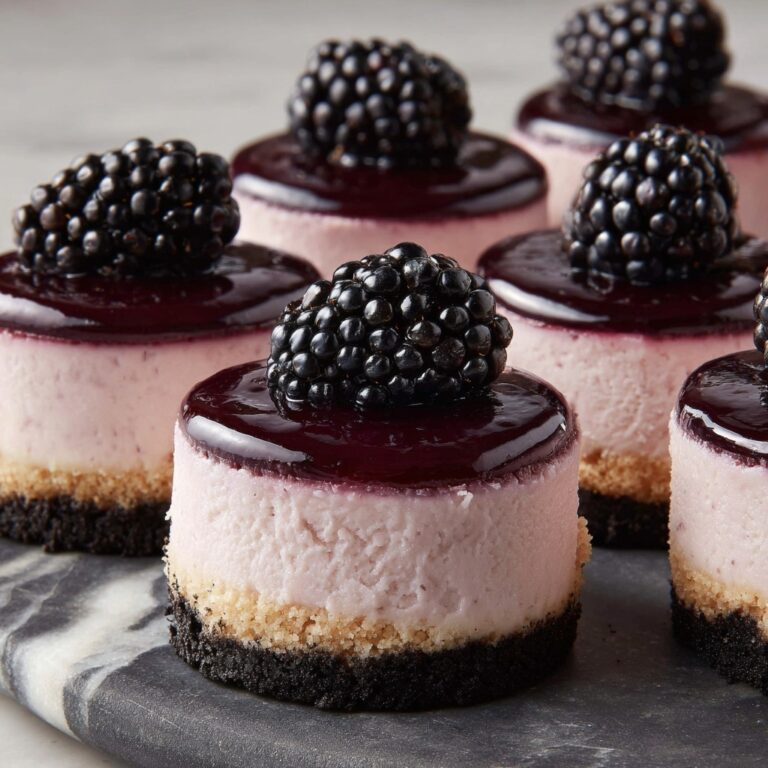 Blackberry Mini Cheesecakes Recipe