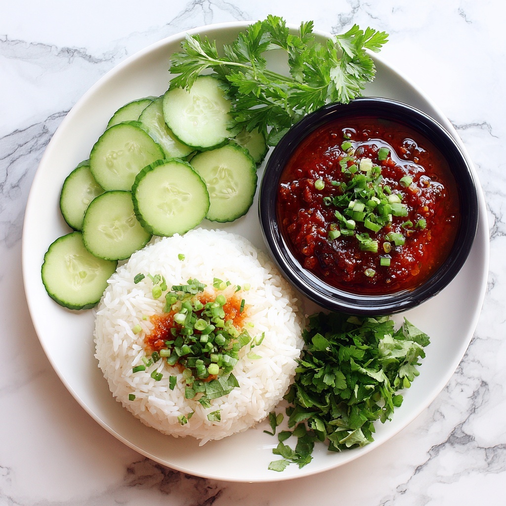 Malaysian Coconut Rice with Spicy Sambal Recipe - Recipe Image