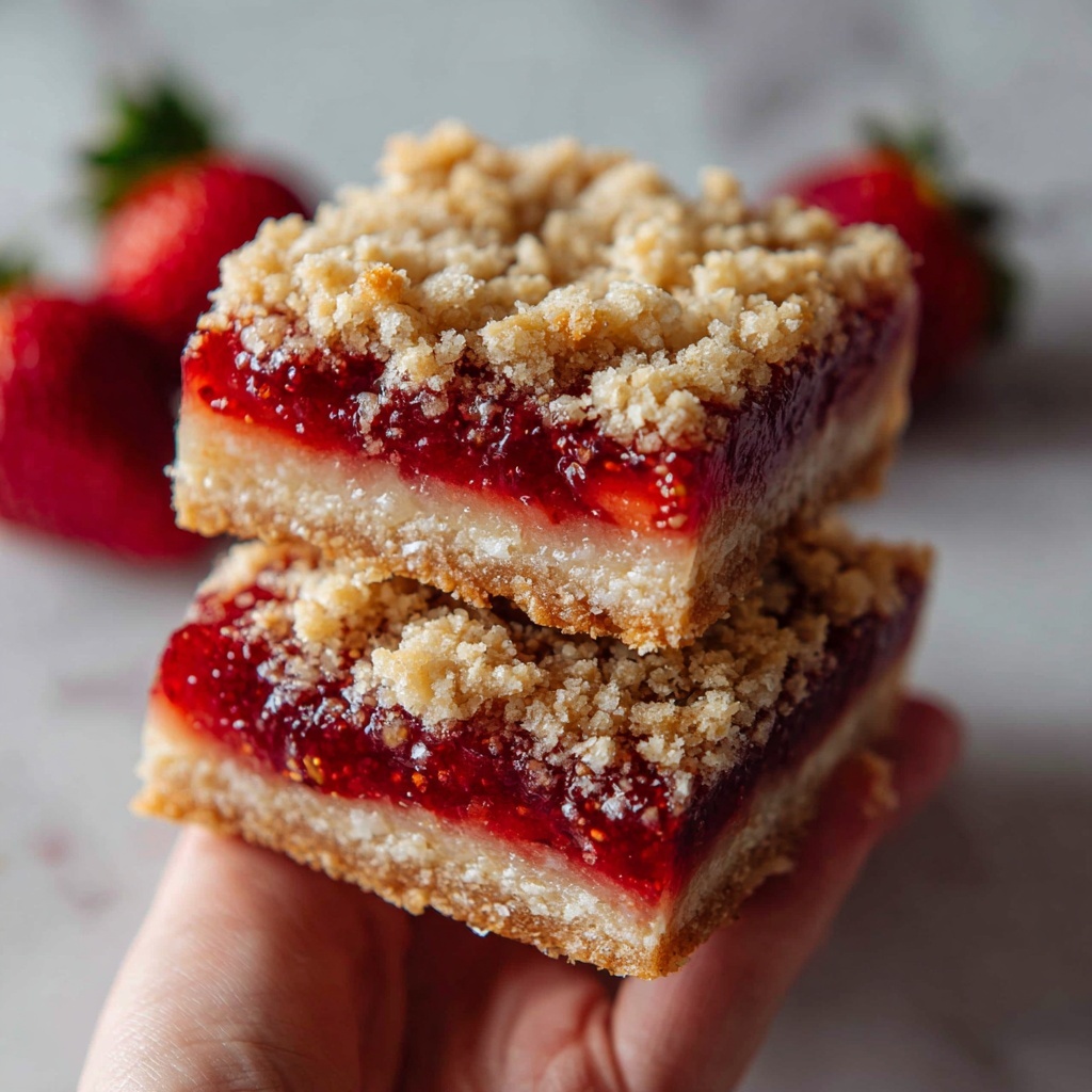 Strawberry Rhubarb Bars Recipe - Recipe Image