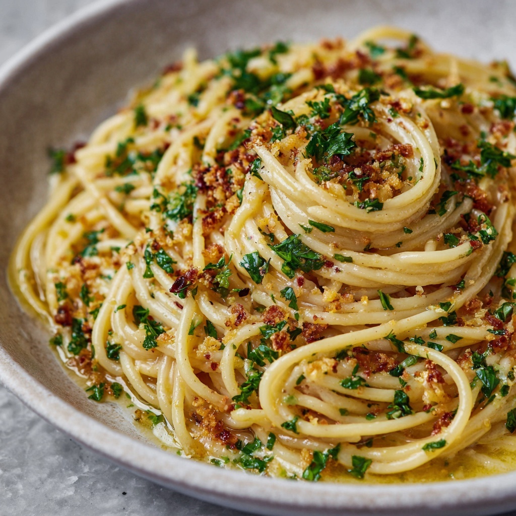 Lemon Garlic Butter Spaghetti Recipe - Recipe Image