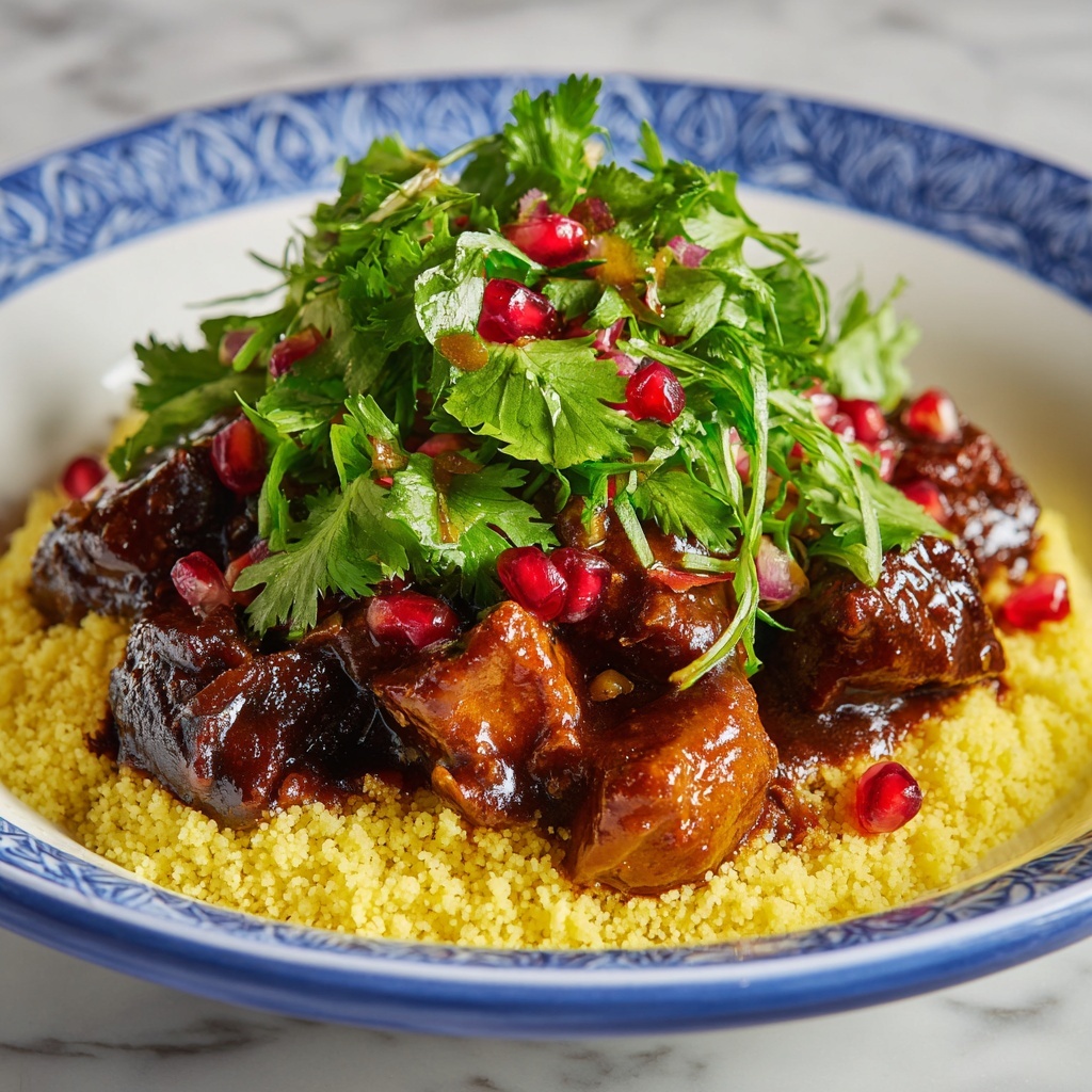 Anatolian Spiced Lamb Stew with Pomegranate Glaze Recipe - Recipe Image