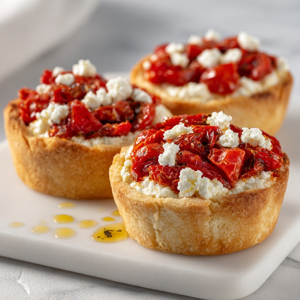 Roasted Pepper & Feta Tartlets: 5 Irresistible Delights Recipe - Recipe Image