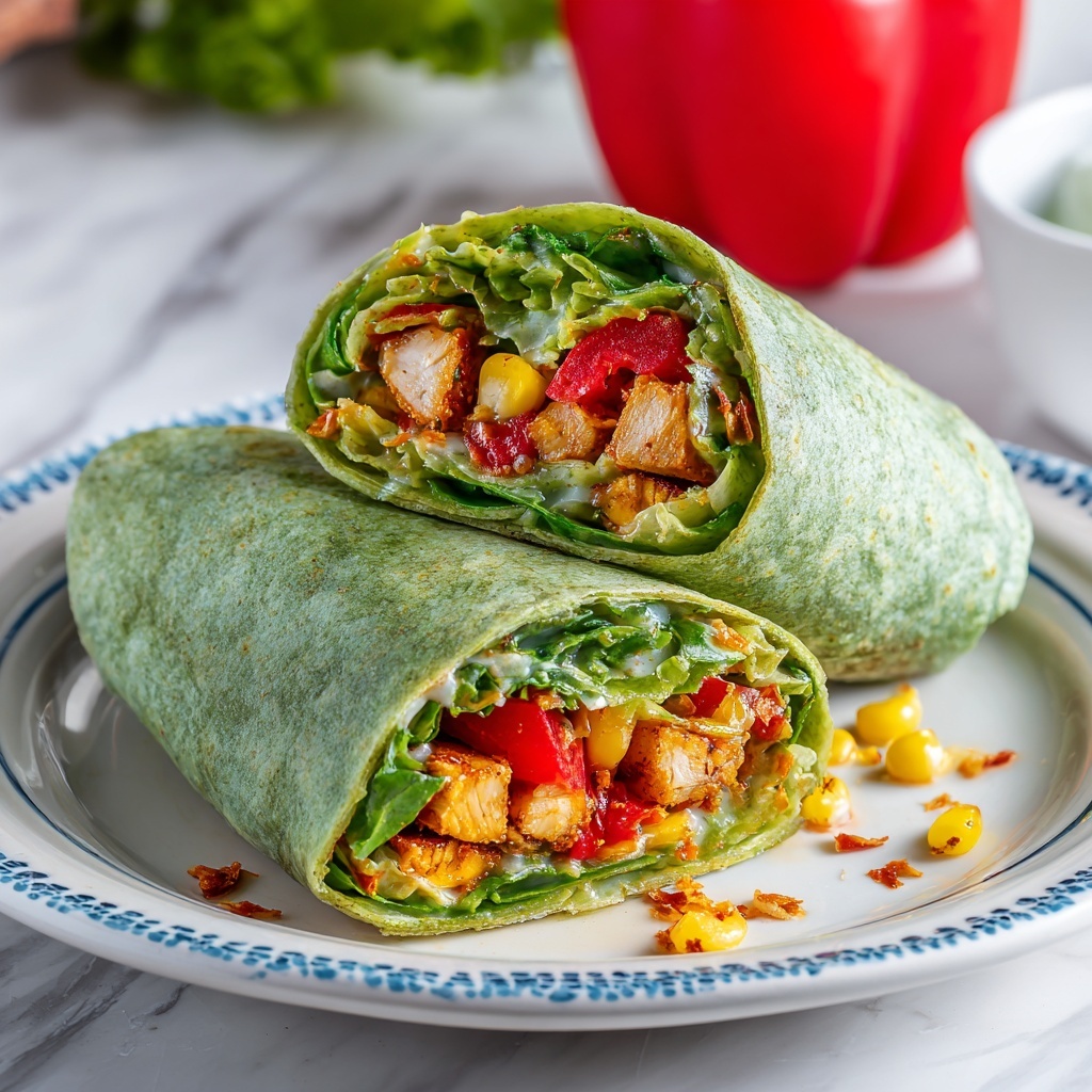 Southwest Chicken Caesar Wraps Recipe - Recipe Image