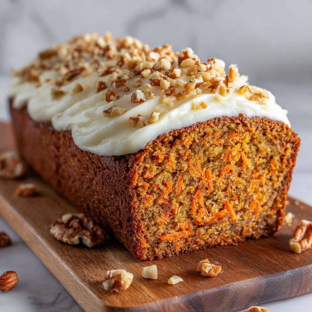 Cinnamon Walnut Carrot Cake Loaf Recipe - Recipe Image