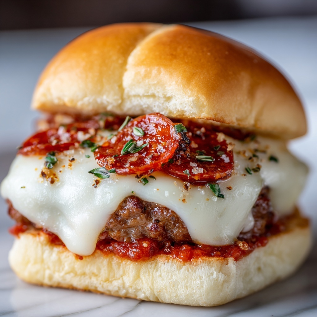 Pizza Burgers Recipe - Recipe Image