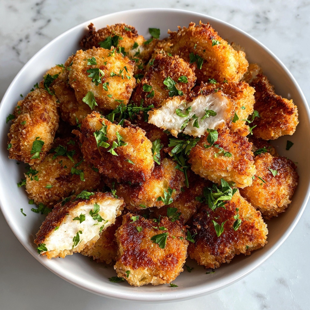Crispy Air Fryer Popcorn Chicken for Guilt-Free Snacking Recipe - Recipe Image