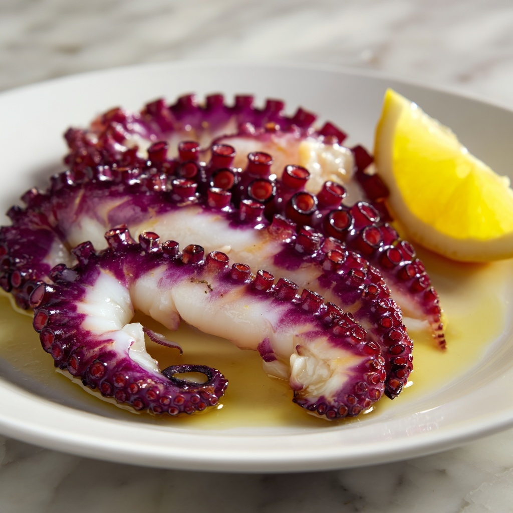 Boiled Octopus: 5 Simple Steps to Seafood Perfection Recipe - Recipe Image