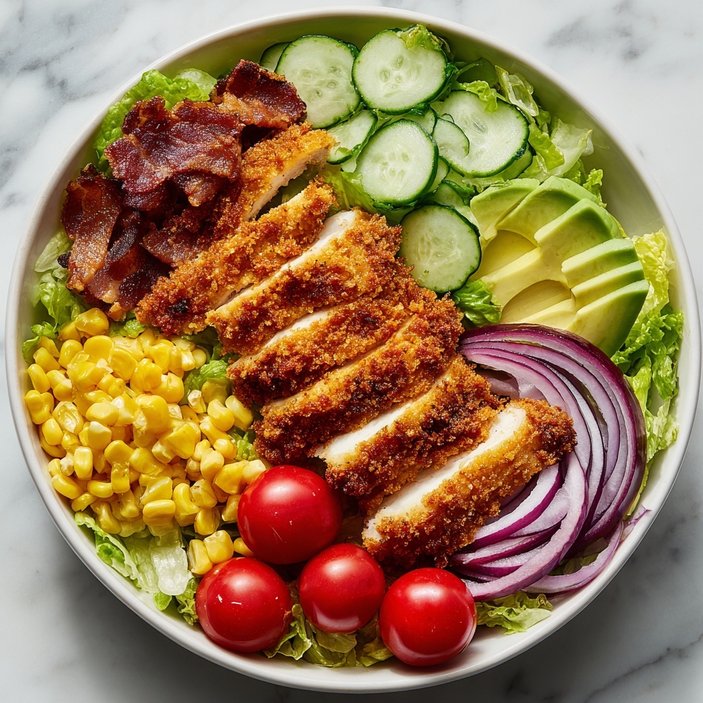 Honey Mustard Crispy Chicken Salad Recipe - Recipe Image