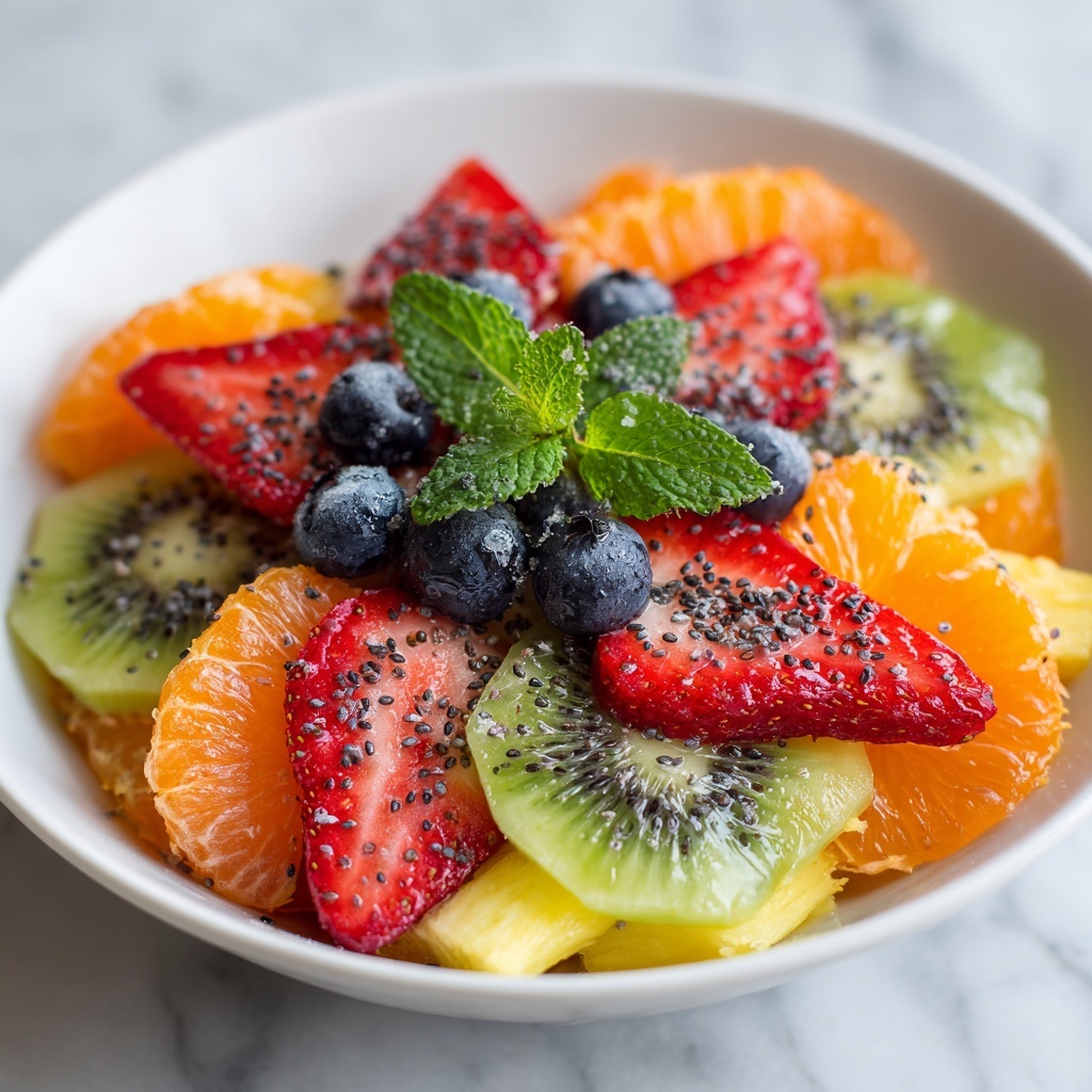 Christmas Morning Fruit Salad with Citrus Dressing Recipe - Recipe Image