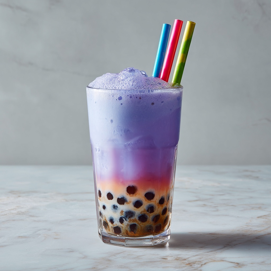 Taro Milk Bubble Tea Recipe - Recipe Image